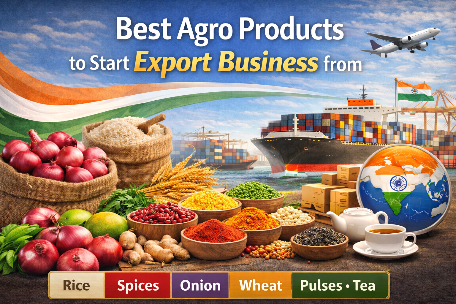 Best Agro Products to Start Export Business from India
