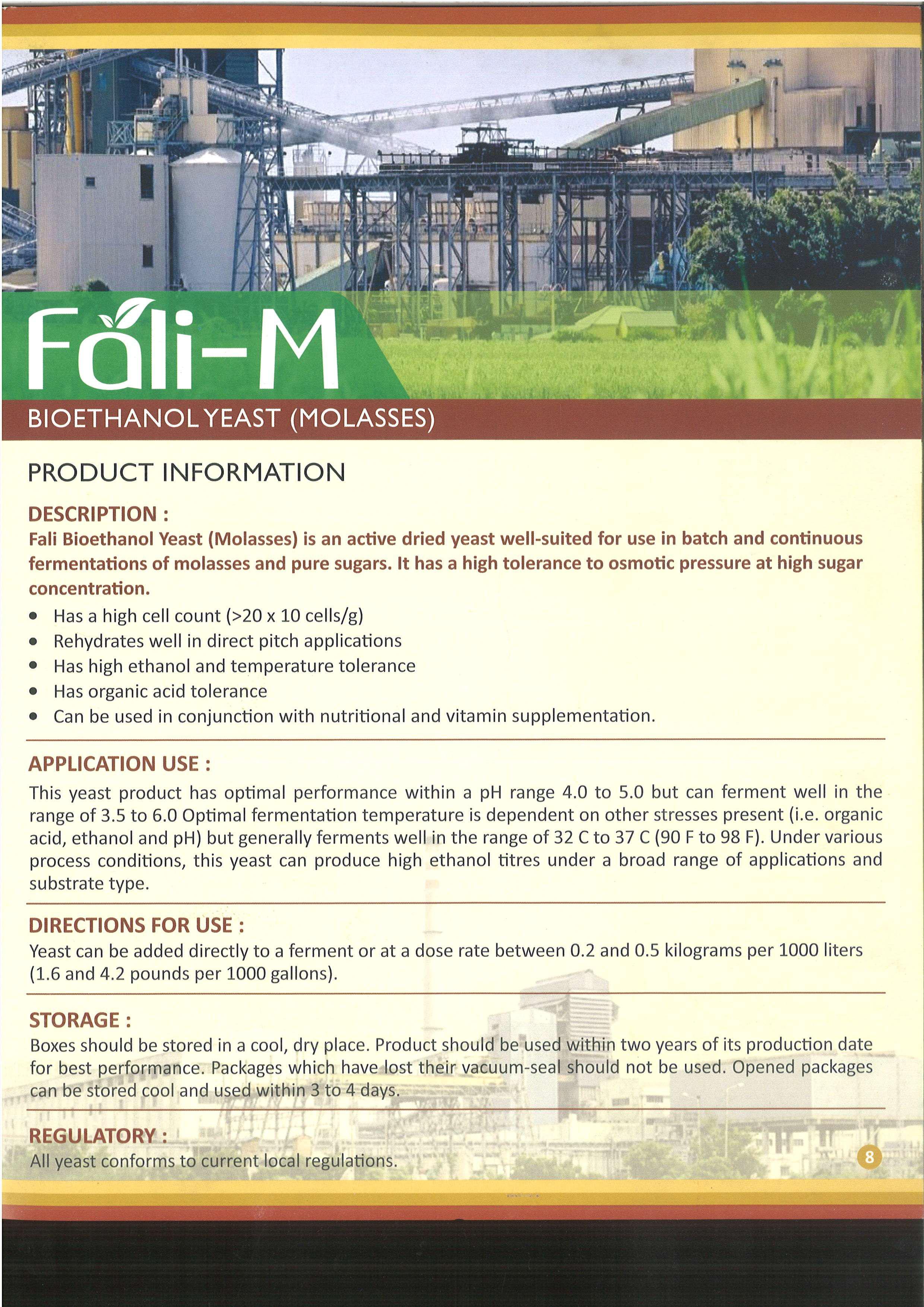 BIOETHANOL YEAST (MOLASSES)