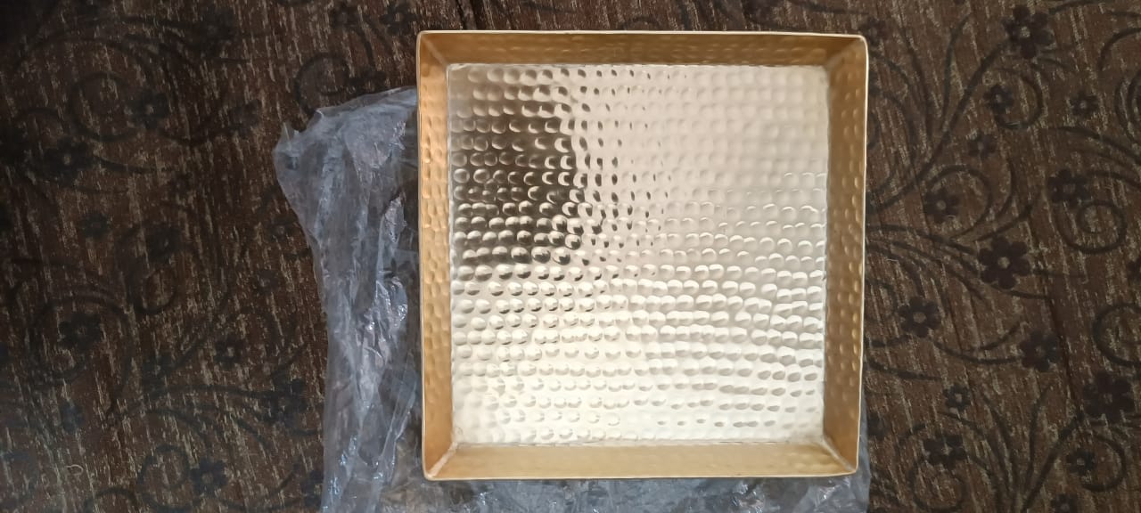 Square Brass Serving Tray