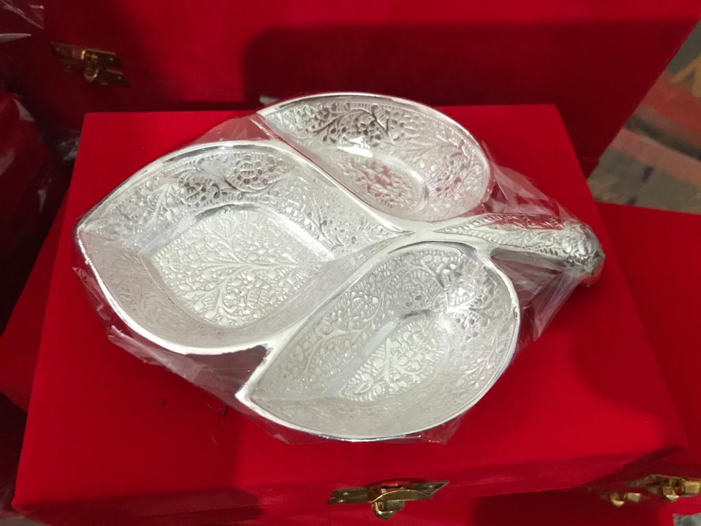 Silver Laves Tray