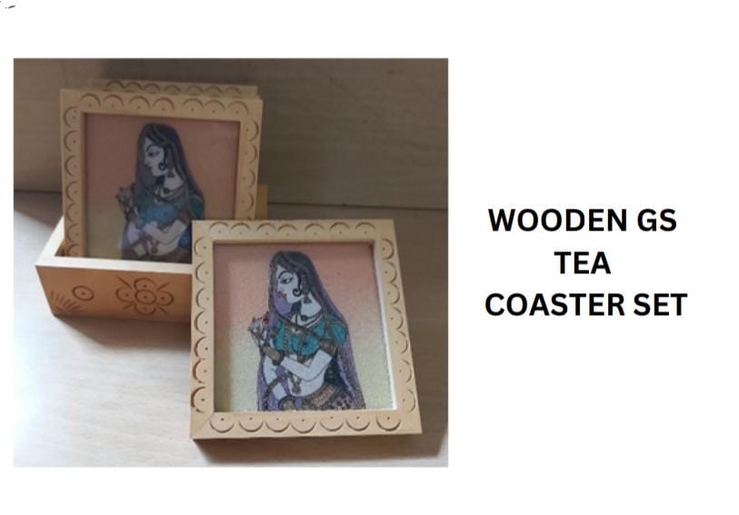 Wooden Gs Tea Coaster Set 