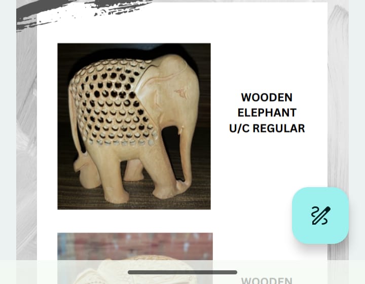 WOODEN ELEPHANT U/C REGULAR