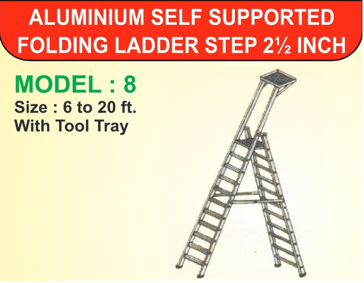 Aluminium Self Supported Folding Ladders