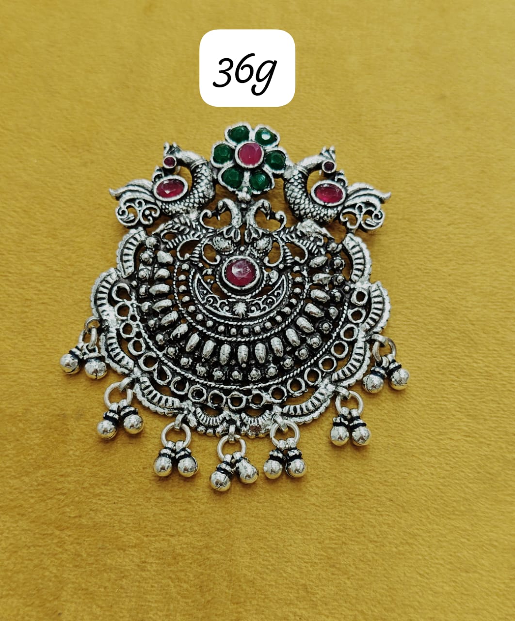 Antique Oxidized Silver Pendant.
