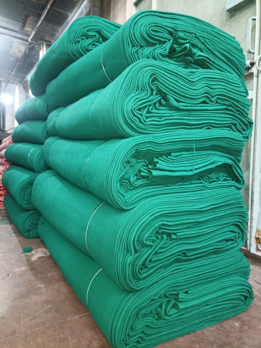 Hospital green vat dyed cotton fabric