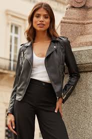 leather jacket women