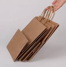 Twisted handle paper bag