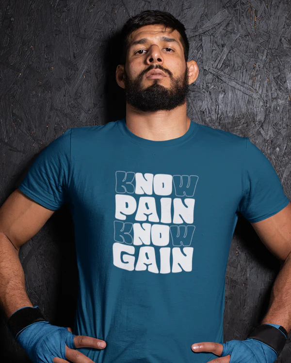 Men Gym Wear Oversized Round Neck T-Shirt