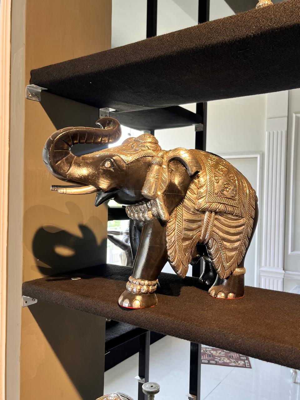 Antique silver-plated animal figural table lamps
