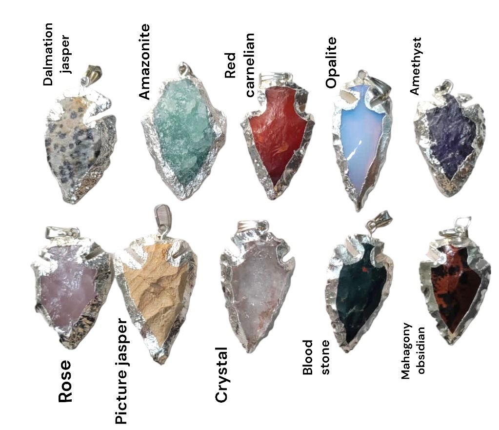 Arrowhead Crystal Pendants