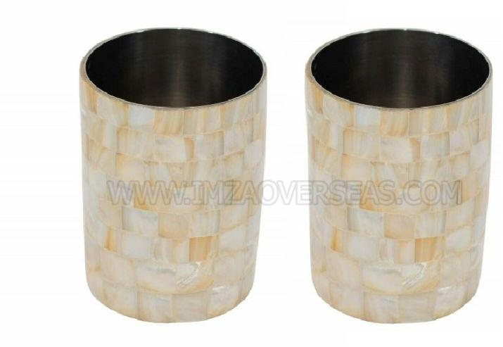 Bone Inlay Toothbrush Holder