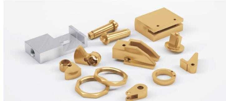 custom CNC machined brass components and brass door lock parts