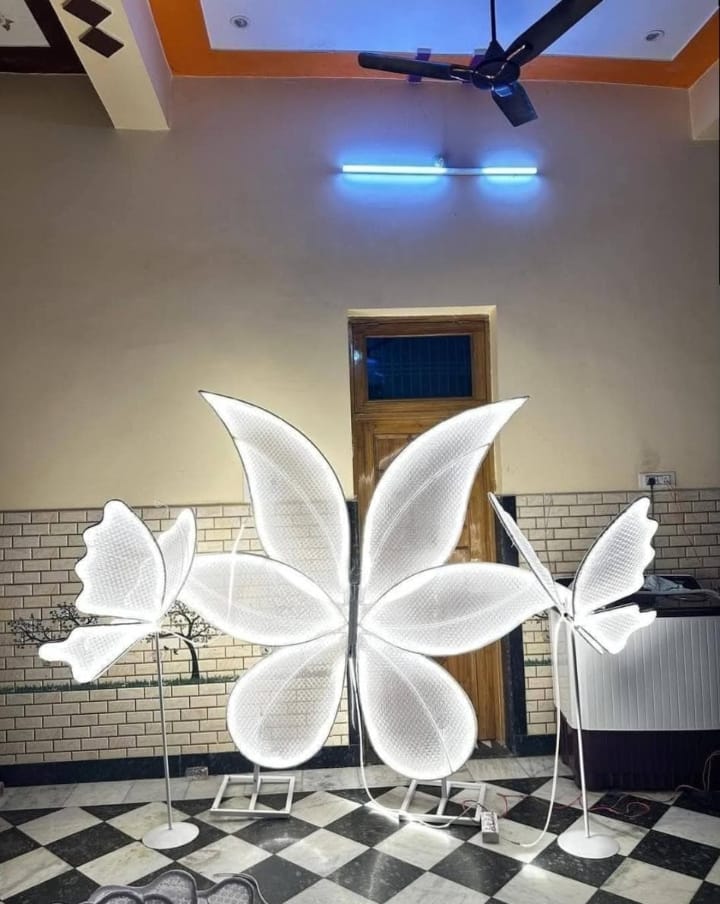 Decorative LED Butterfly Light Stands