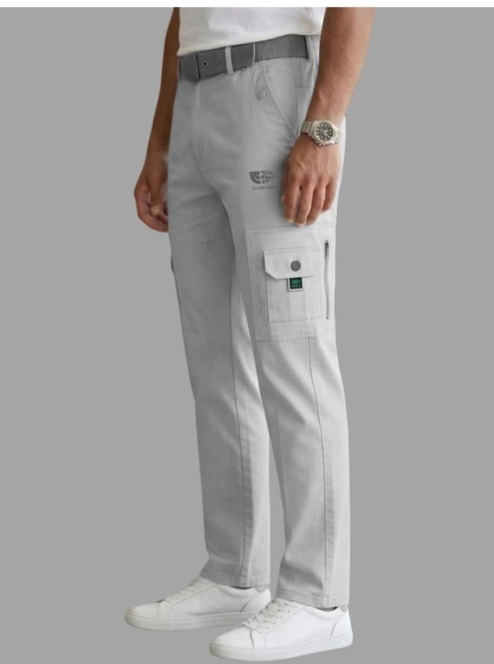  Degan Men\'s Premium Light Grey Cargo Pants