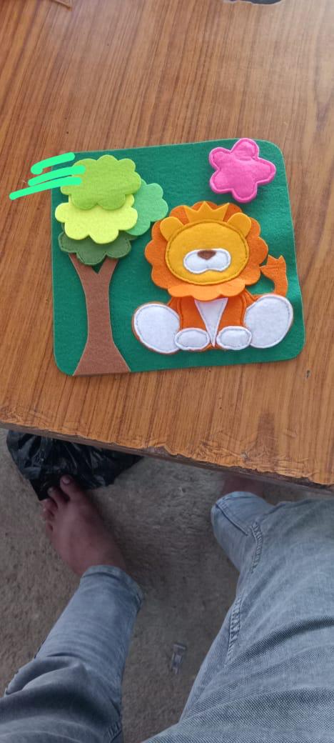 Felt Lion Activity Board
