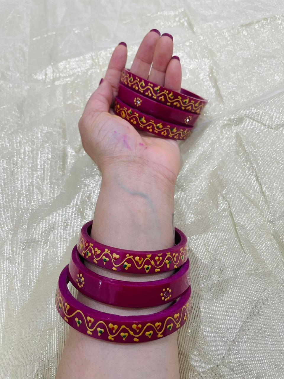  Handmade Lac Bangles