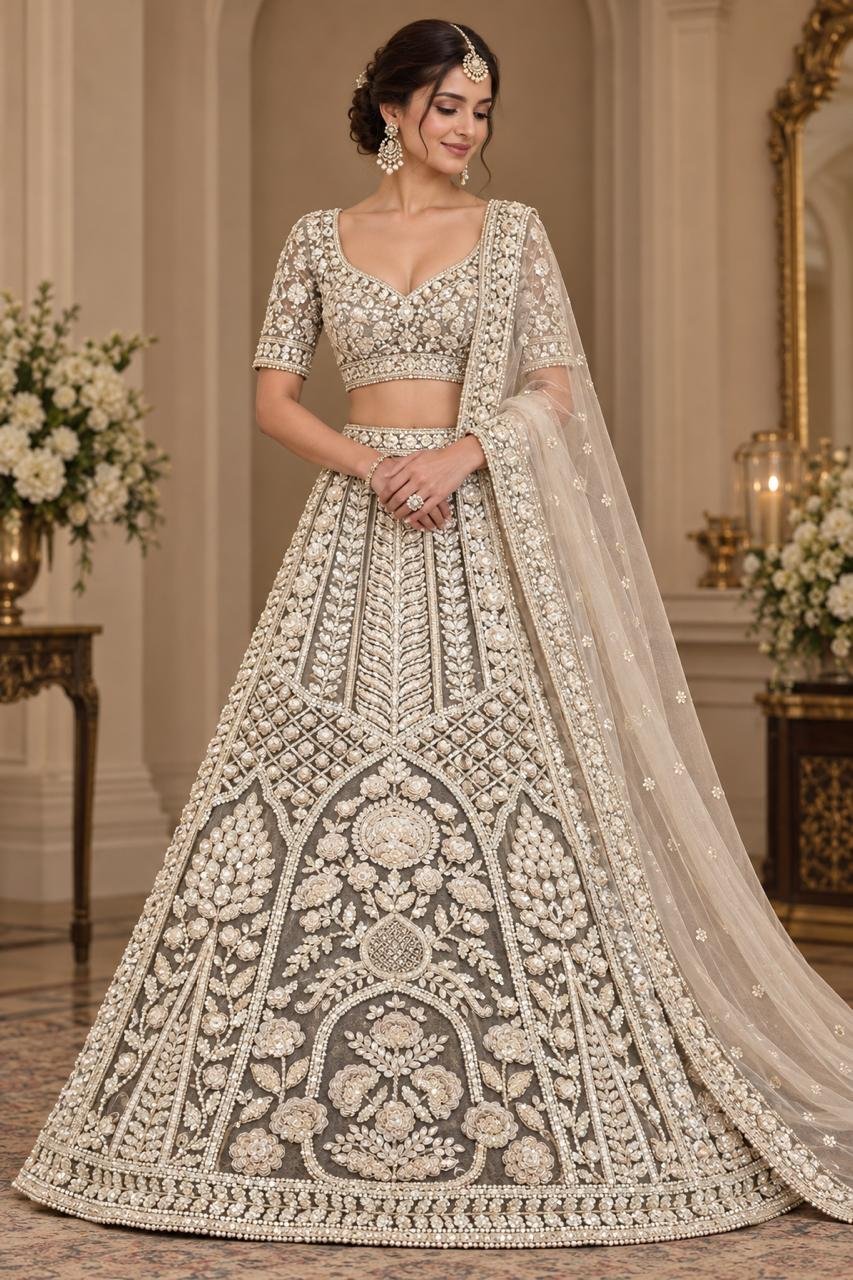 Nude Dori Lehenga 