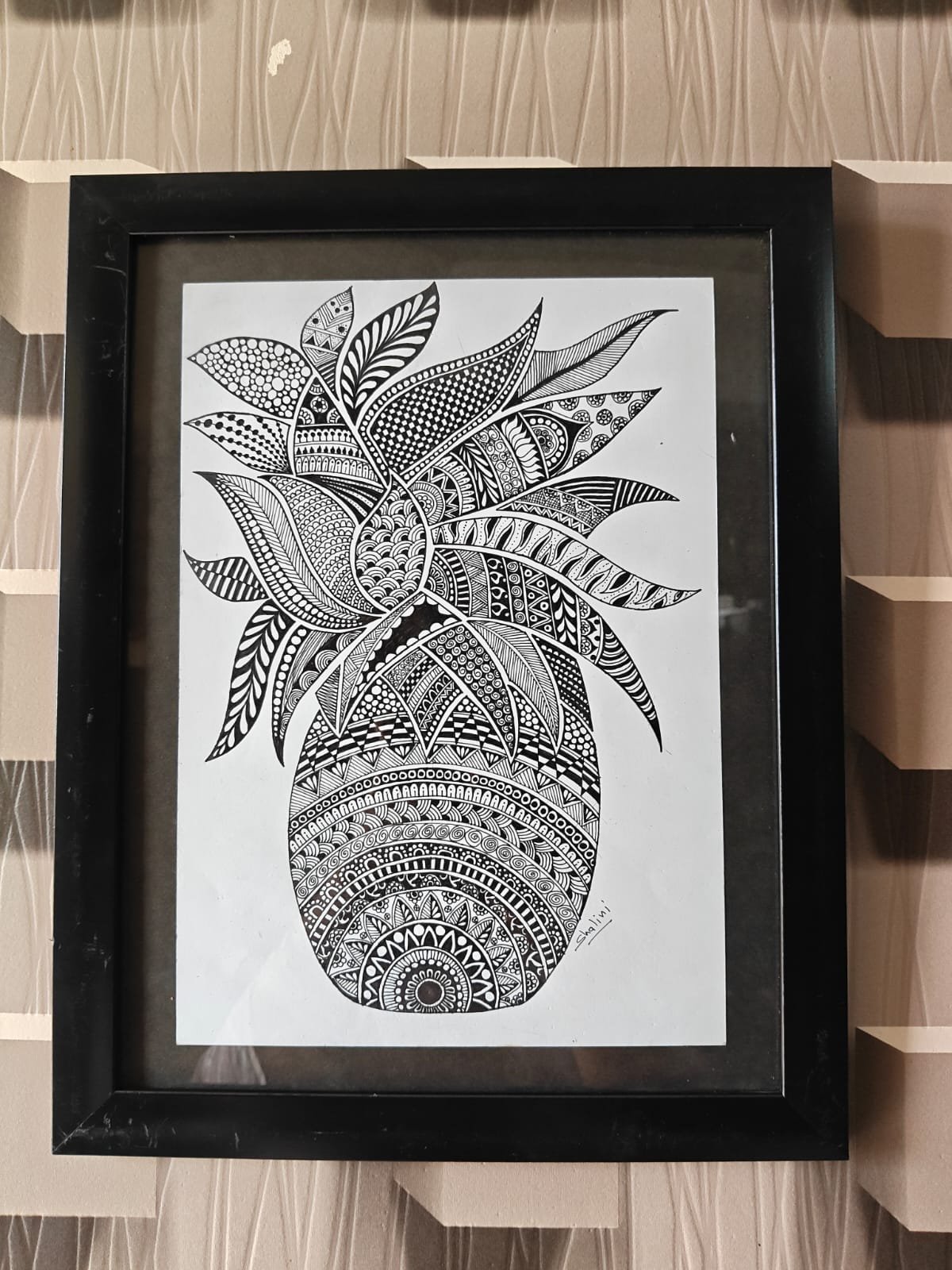 Pineapple Mandala Art Frame