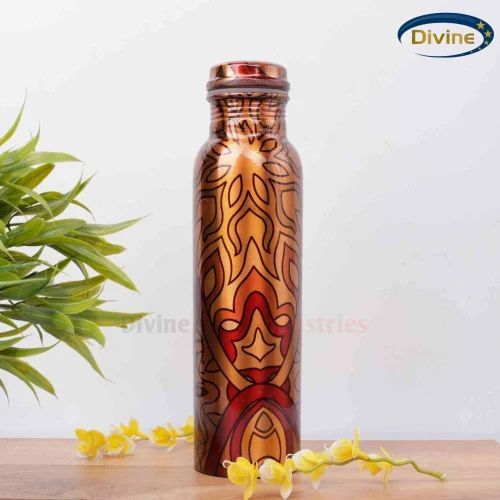 Printed Copper Water Bottle